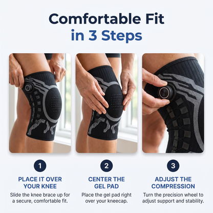 Alveley - Knee Brace with Side Adjustment Dial