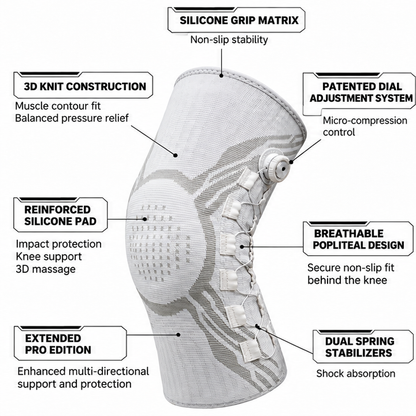 Alveley - Knee Brace with Side Adjustment Dial
